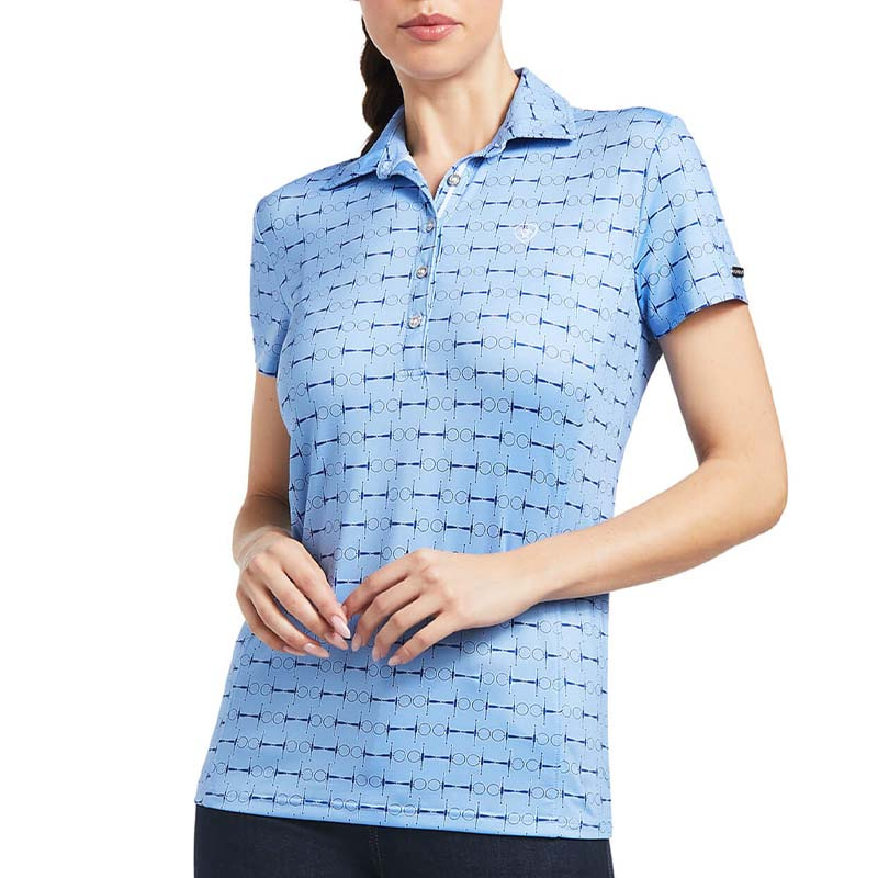 Polo Motif Full Cheek Print Blue