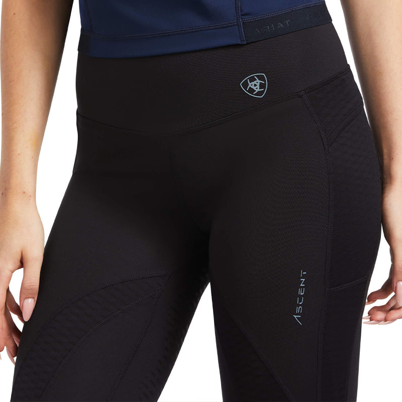 Riding Tights Ascent Knee Patch Black