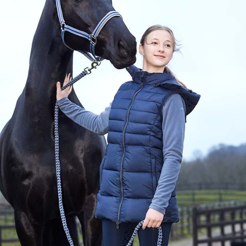 Long Riding Vest Jill Navy