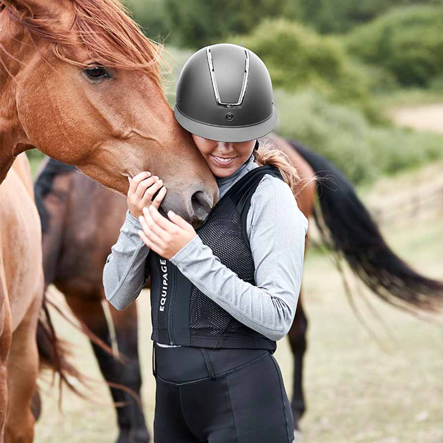 Wide Brim Riding Helmet Kaia Black
