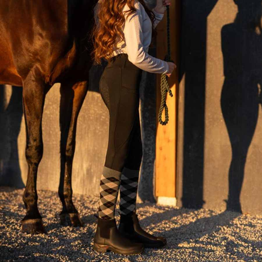 Winter Riding Tights Selena Full Grip Black