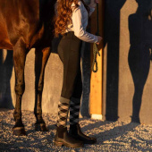 Winter Riding Tights Selena Full Grip Black Winter Riding Tights Selena Full Grip Black