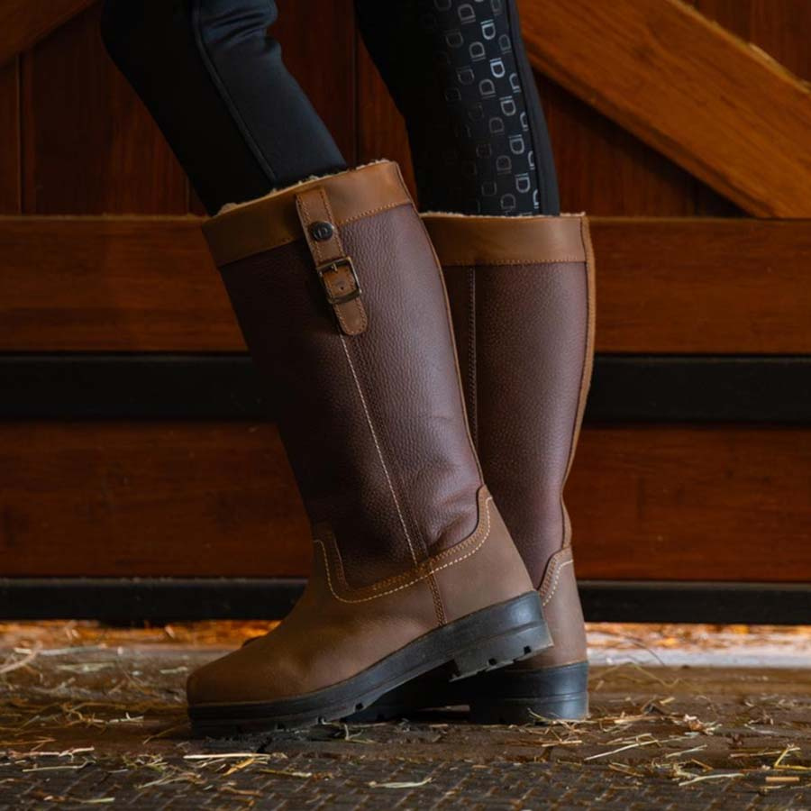 Lined Stable Boots Winter Brown