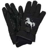Winter Gloves Kids/Junior Siri Unicorn Black Winter Gloves Kids/Junior Siri Unicorn Black