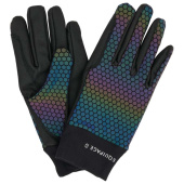 Riding Gloves Saline Reflective Black Riding Gloves Saline Reflective Black