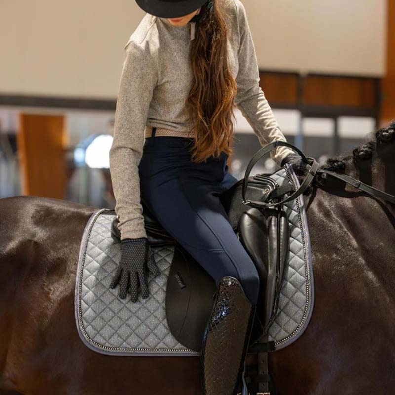 Riding Gloves Saline Reflective Black