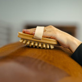 Massage Brush Träknoppar Brown Massage Brush Träknoppar Brown