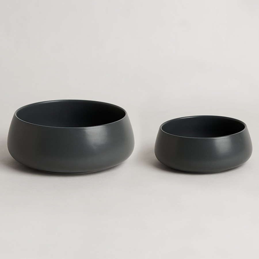 Dog Bowl New Bowl Dark Grey