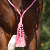 Rope Halter with Reins Combi Liberty Light Pink Rope Halter with Reins Combi Liberty Light Pink