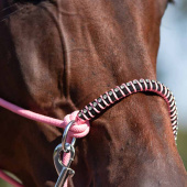 Rope Halter with Reins Combi Liberty Light Pink Rope Halter with Reins Combi Liberty Light Pink