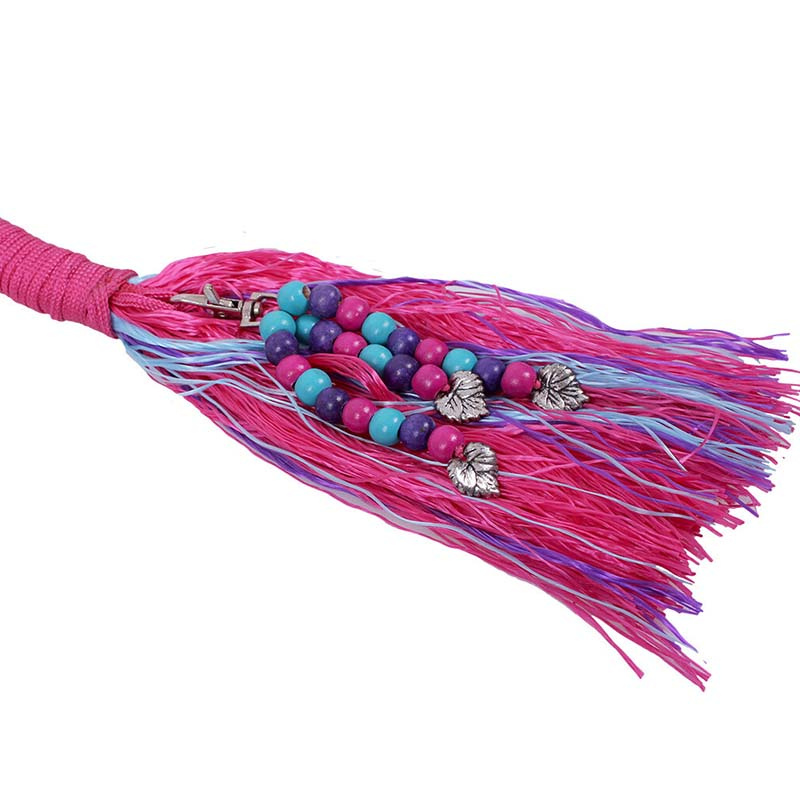 Rope Halter with Reins Combi Liberty Pink