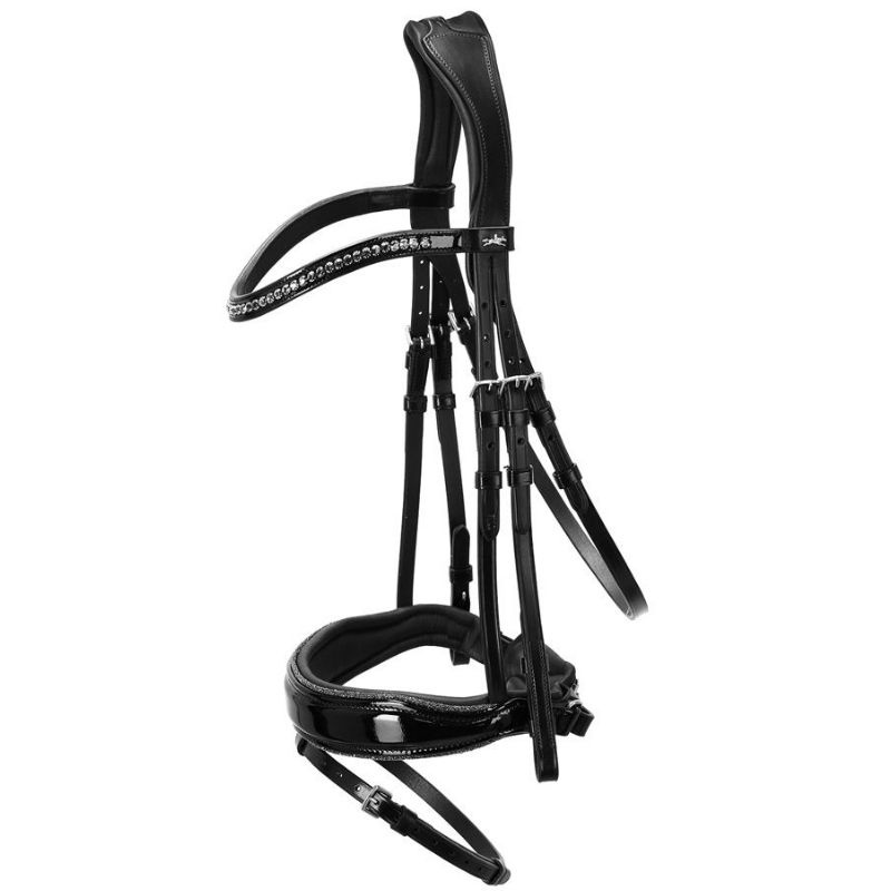 Dressage Bridle Stanford Glam Black