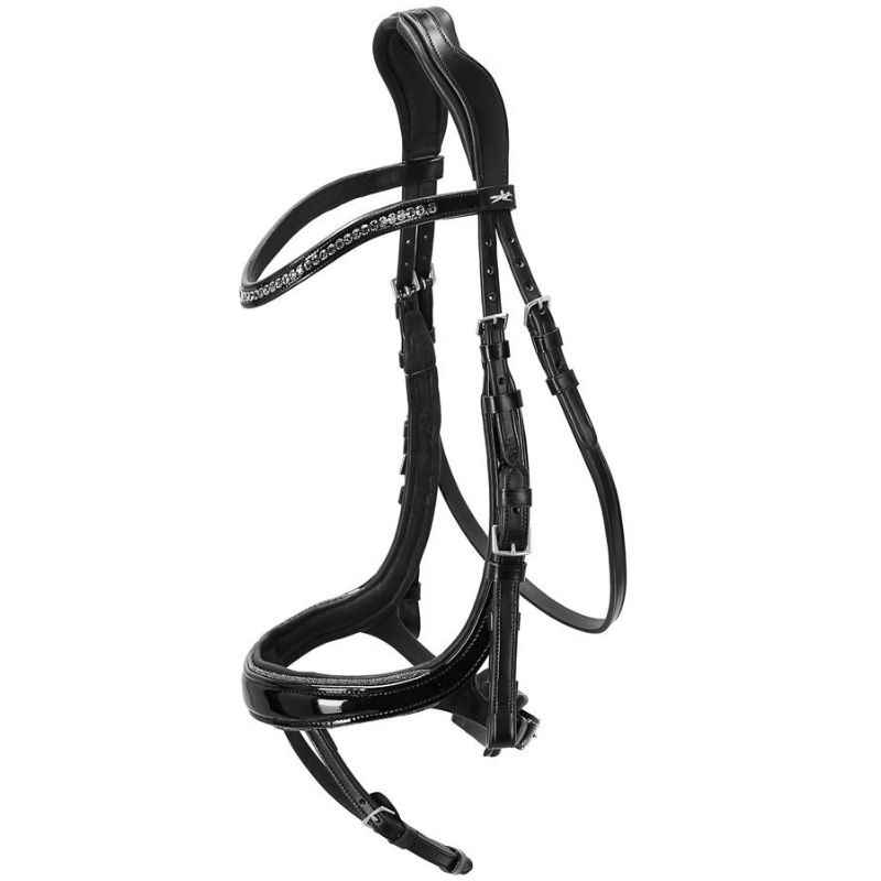 Bridle Equitus Beta Glam Black