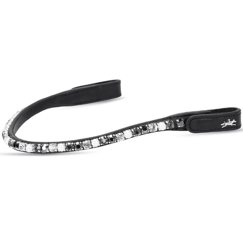 Browband Siena Black/Pearl