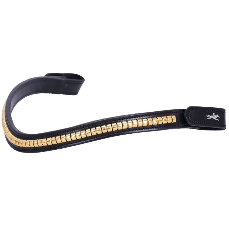 Browband Monza C Black/Gold