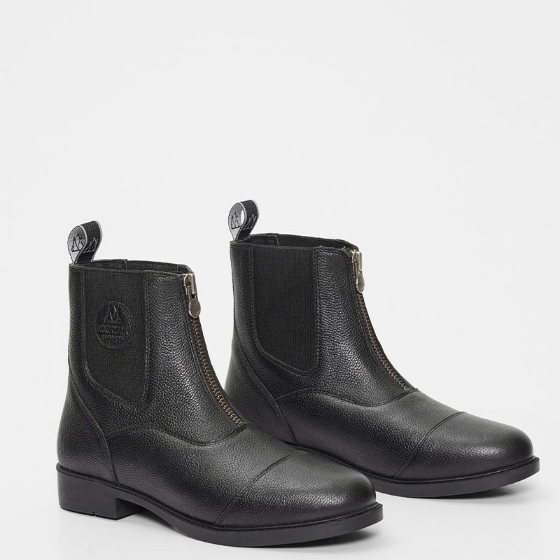 Jodhpur Boots Ragazza Young Front Zip Paddock Black