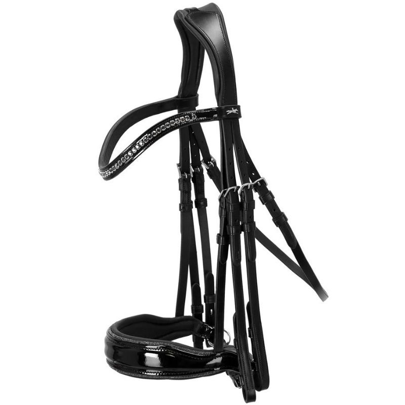 Double Bridle Milan Glam Patent Black