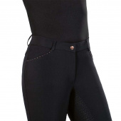 Riding Breeches Glamour Style Black/Rose Gold