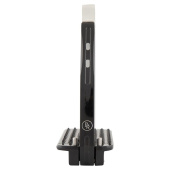 Stirrups Children/Junior Lavarone Silver/Black Stirrups Children/Junior Lavarone Silver/Black