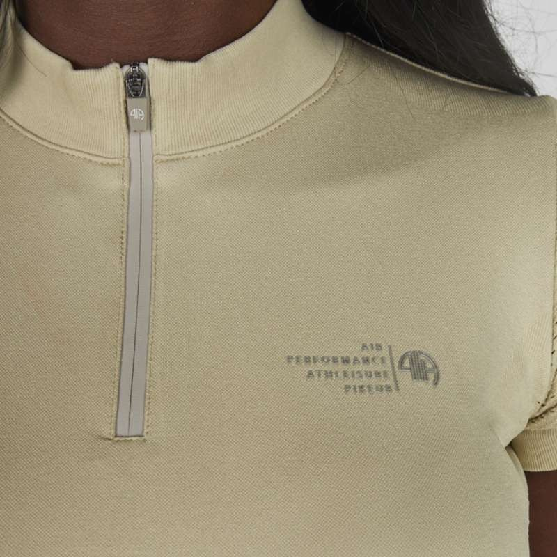 Riding Shirt Knit Athleisure Beige