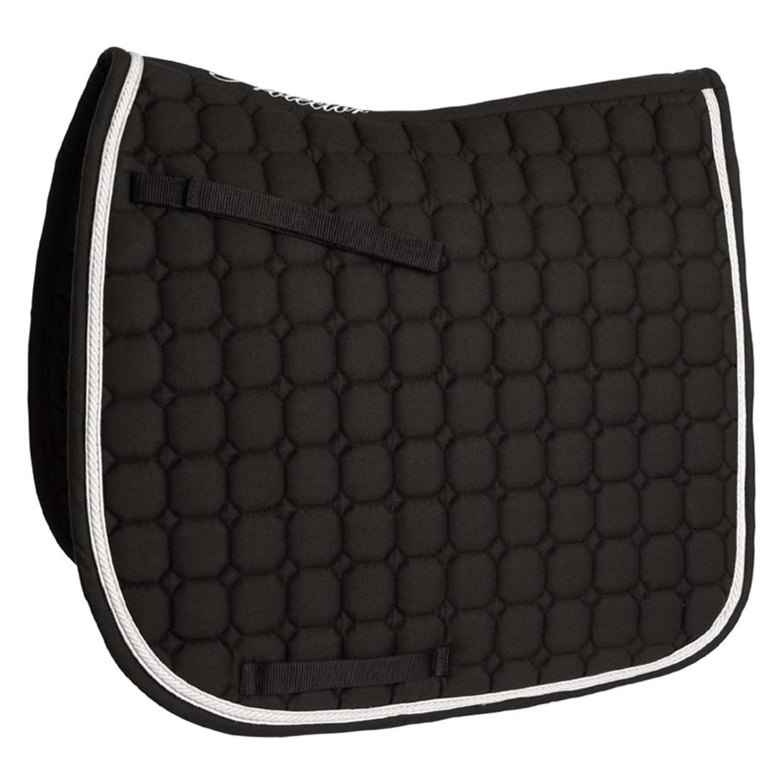 Dressage Saddle Pad Octagon Quilt Black