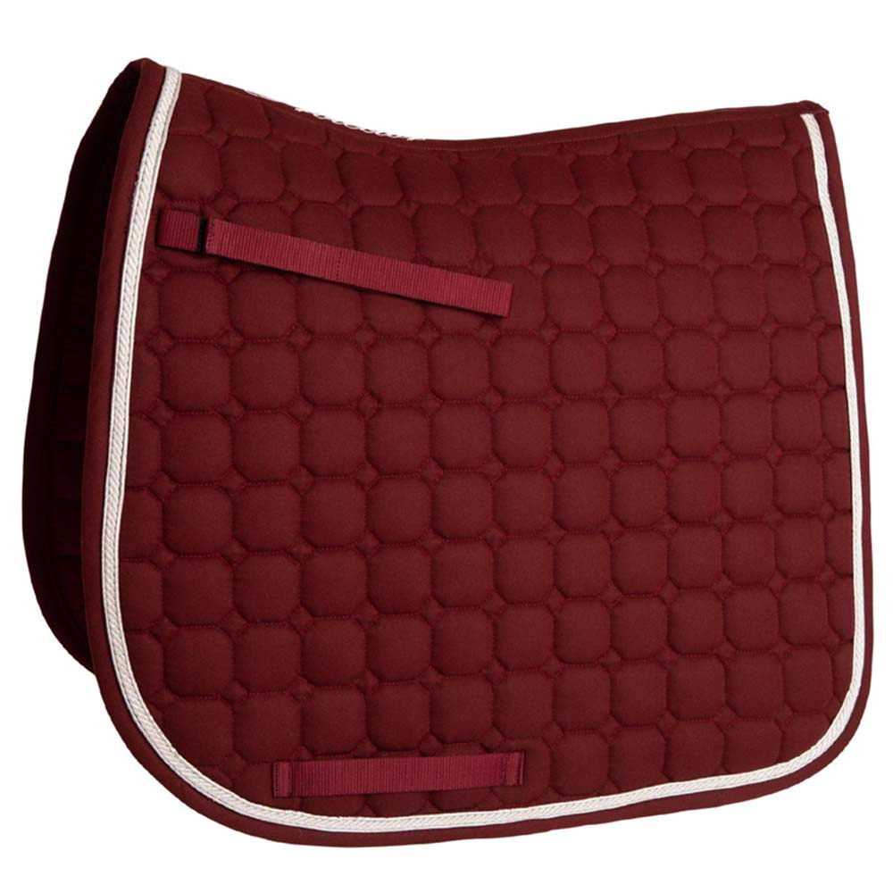 Dressage Saddle Pad Octagon Quilt Bordeaux