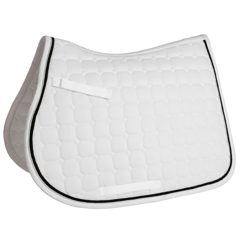 Saddle Pad Octagon Quilt White