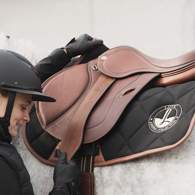 Saddle Pad Waffle Texture Black