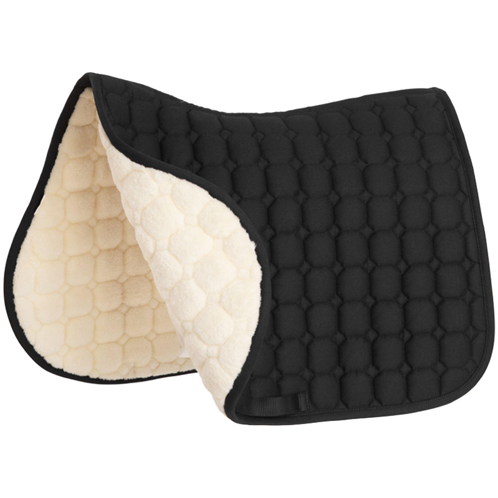 Saddle Pad Octacon Quilt Faux Fur Black