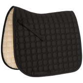 Dressage Saddle Pad Octacon Quilt Faux Fur Black Dressage Saddle Pad Octacon Quilt Faux Fur Black