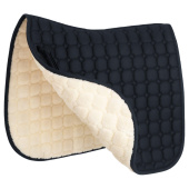 Dressage Saddle Pad Octacon Quilt Faux Fur Navy Blue Dressage Saddle Pad Octacon Quilt Faux Fur Navy Blue