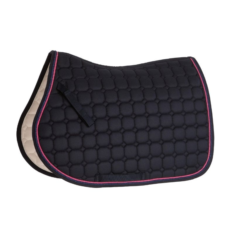 Saddle Pad Zari Shine Navy/Pink