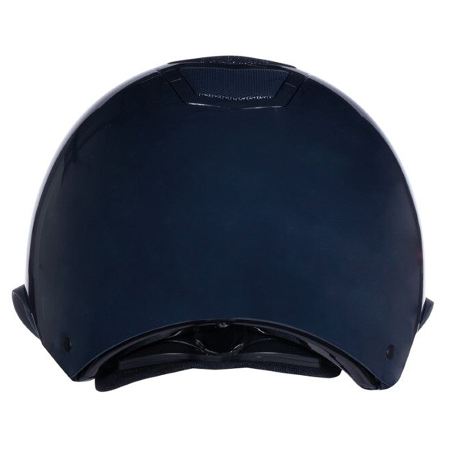 Riding Helmet Shiny Diamond Wide Peak Navy Blue