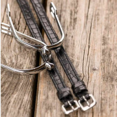 Spur Straps Croco Embossing Black Spur Straps Croco Embossing Black