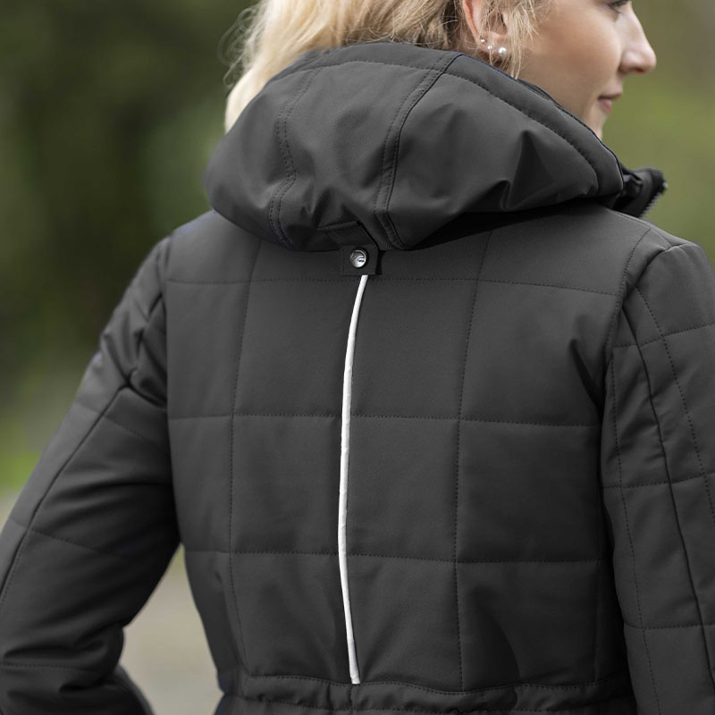Riding Coat Honey with Light Panels and Power Bank Black