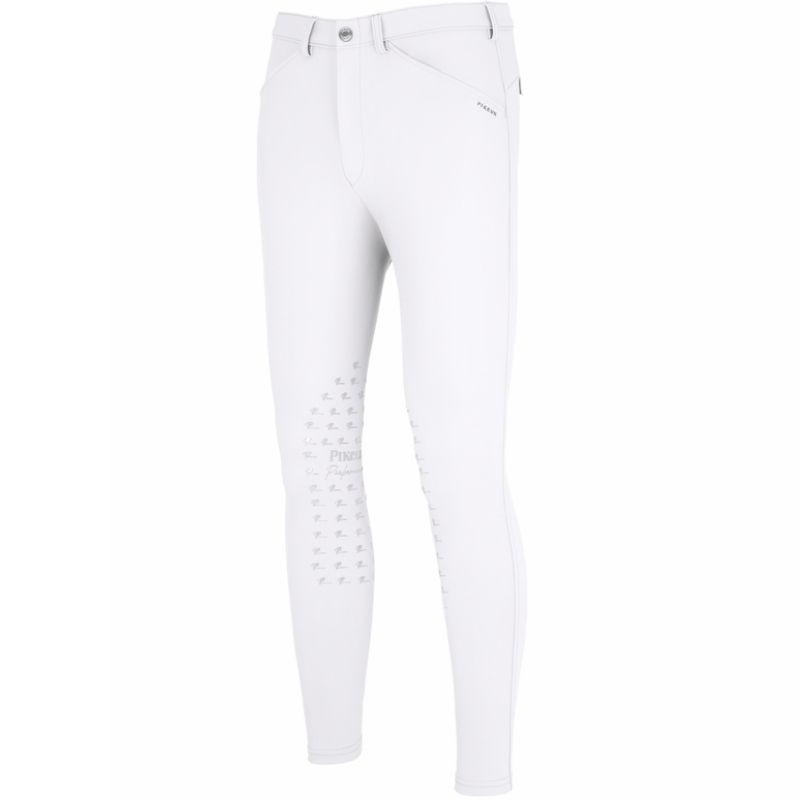 Men's Riding Breeches New Rodrigo SD Knee Grip White