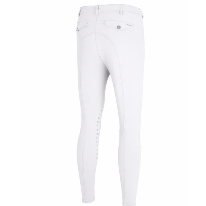 Men's Riding Breeches New Rodrigo SD Knee Grip White