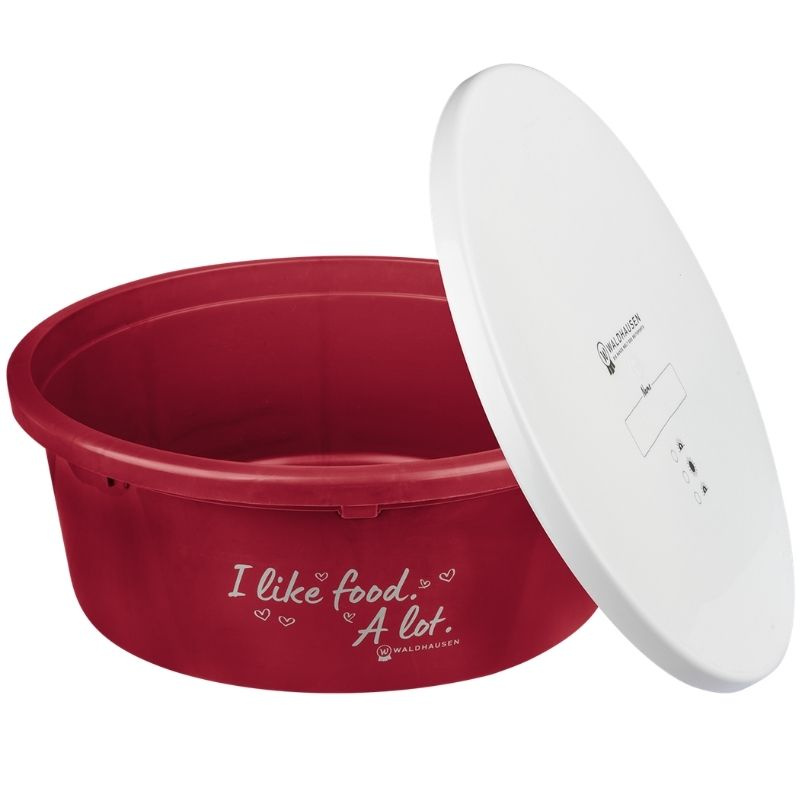 Feed Bowl with Lid XL 8L Red