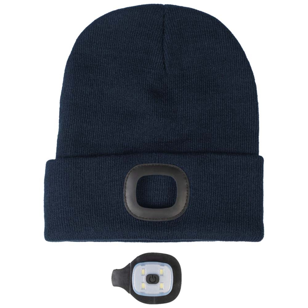 Hat with Light Honey Navy Blue