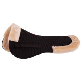Half Pad Synthetic Sheepskin Black/Nature Half Pad Synthetic Sheepskin Black/Nature