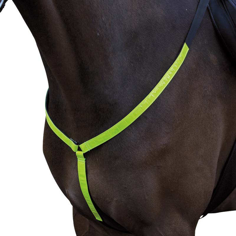 B'Seen Reflective HG Black/Yellow Browband