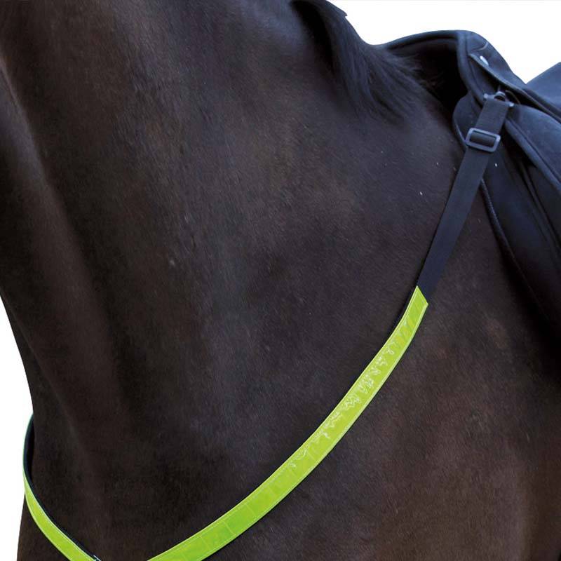 B'Seen Reflective HG Black/Yellow Browband