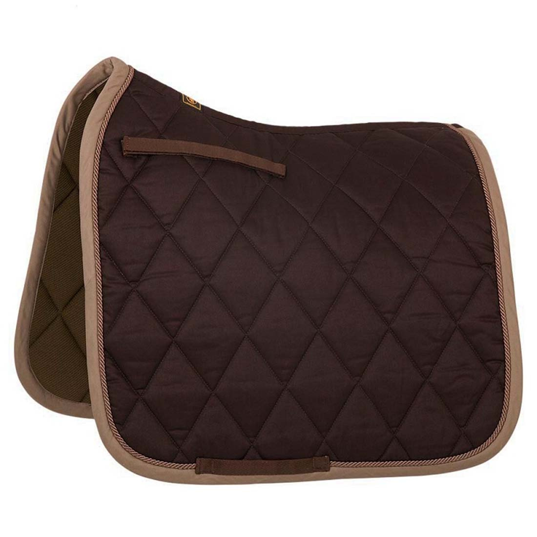 Dressage Saddle Pad Event Cooldry Dark Brown/Light Brown