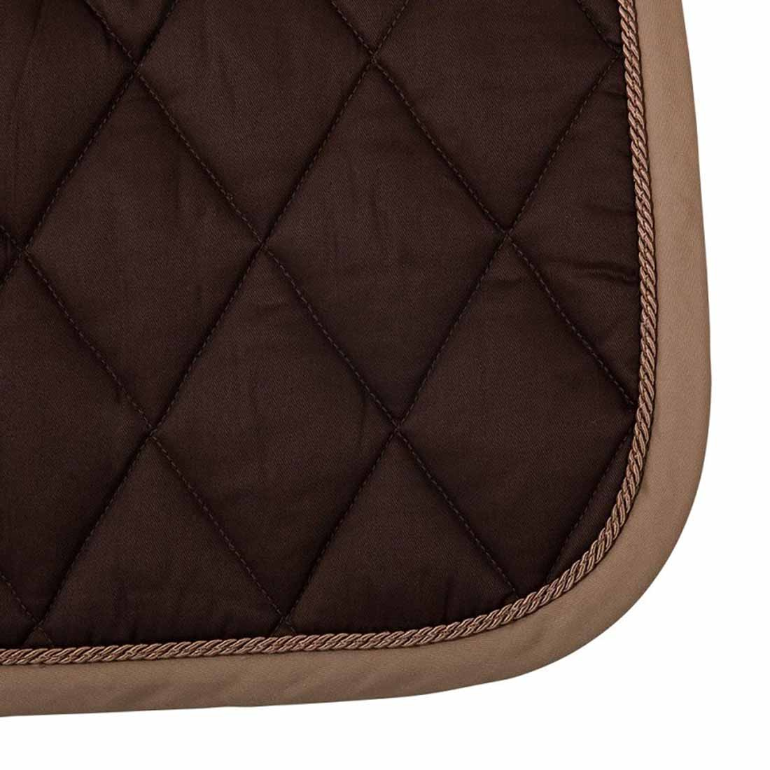 Dressage Saddle Pad Event Cooldry Dark Brown/Light Brown
