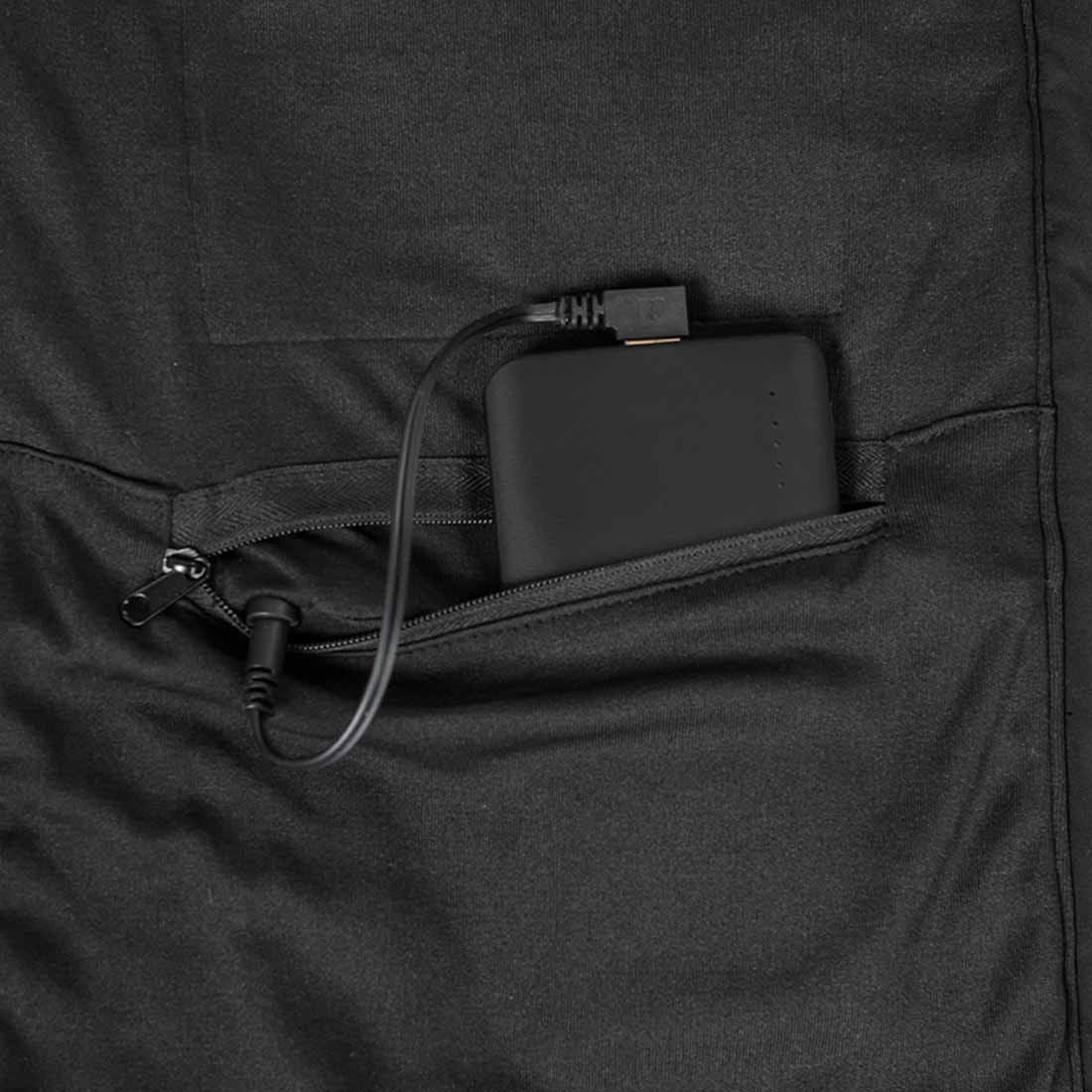 Heated Puffer Vest Katla Black