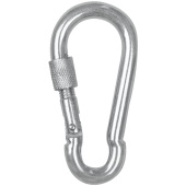 Safety Carabiner Screw Cap Silver Safety Carabiner Screw Cap Silver