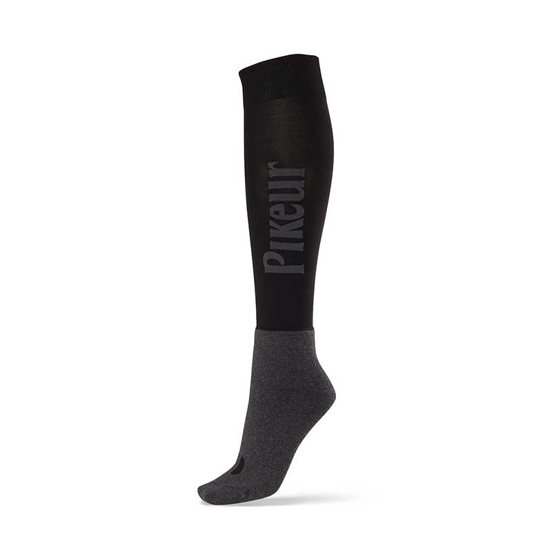 Riding Socks Logo Black