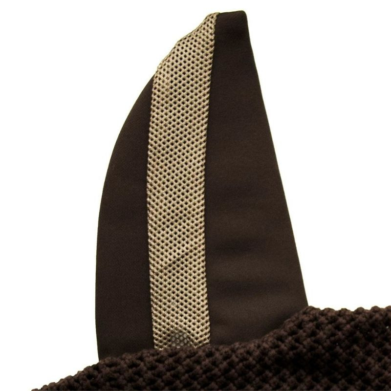 Fly Ear Bonnet Air Silent Soundless Brown