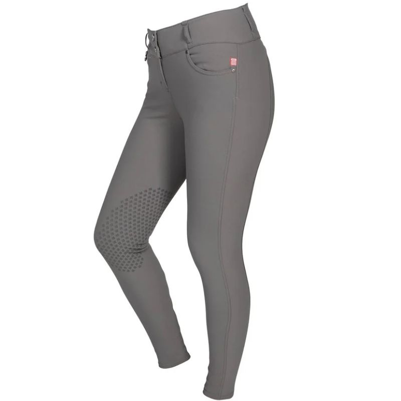 Riding Breeches Julia Knee Grip Grey