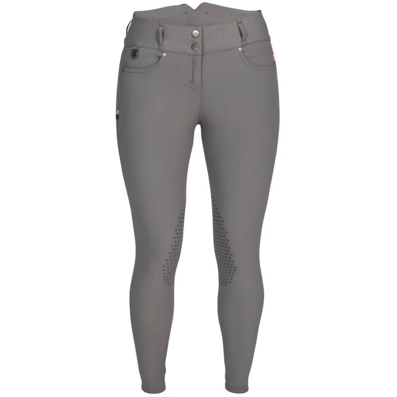Riding Breeches Julia Knee Grip Grey